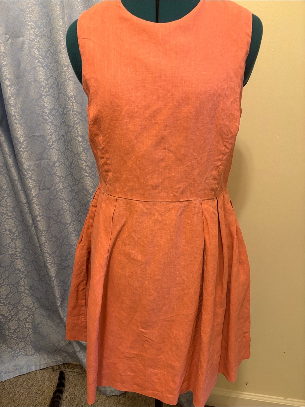 GAP Sleeveless Coral Fit & Flare Mini Dress